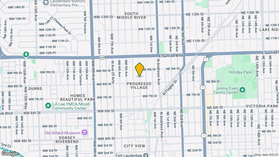 817 NW 3rd Ave Map and Location Details