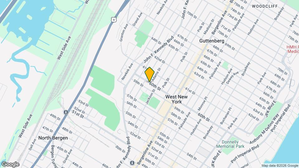 599 60th St Map and Location Details