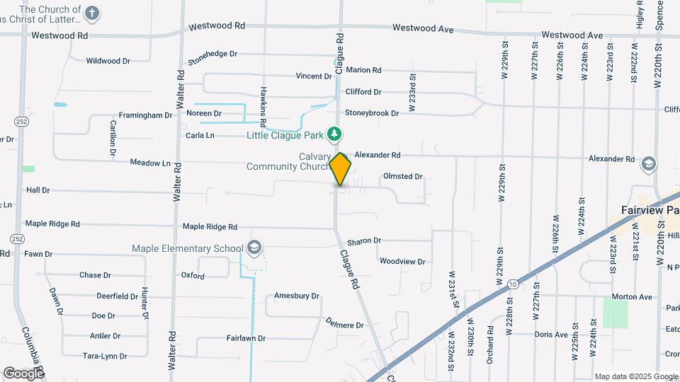 3153 Clague Rd Map and Location Details