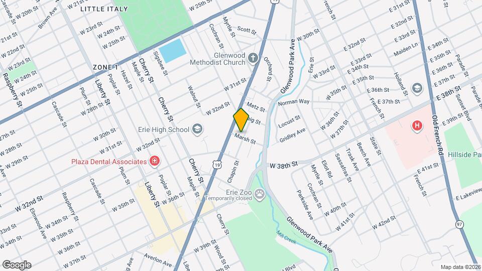 406 Marsh St Map and Location Details