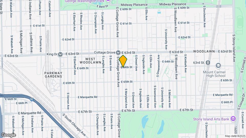 6400-6402 S Maryland Ave Map and Location Details