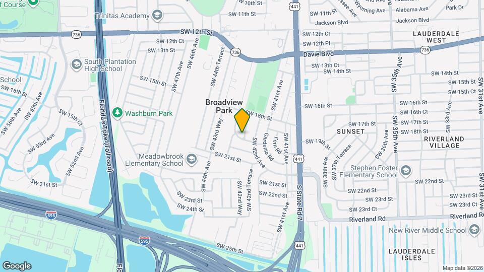 1881 SW 42nd Terrace Map and Location Details