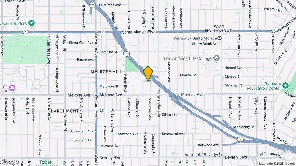 745 N Ardmore Ave Map and Location Details