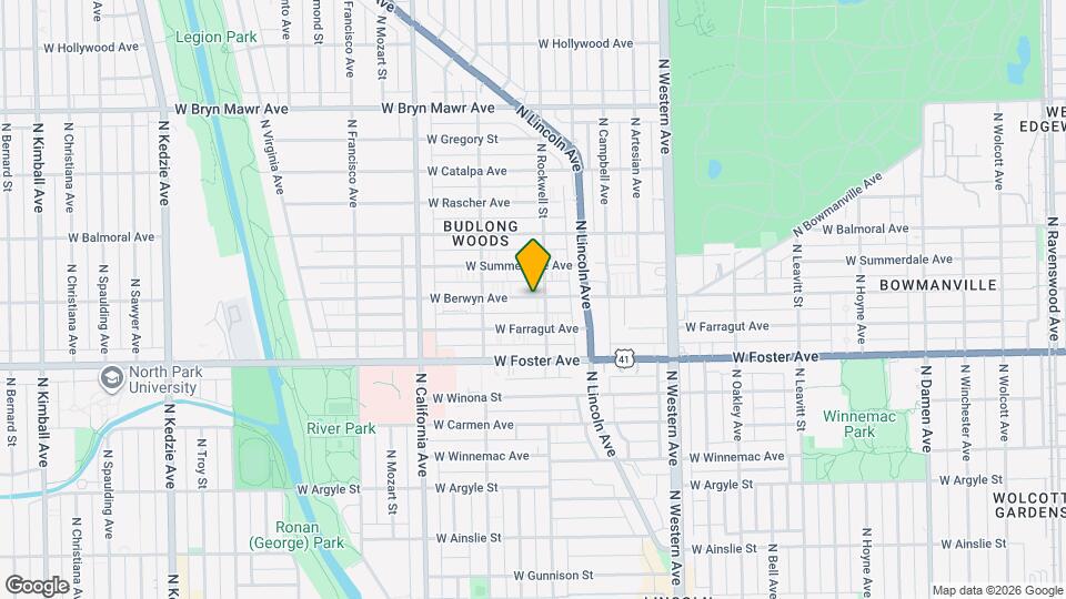 2617 W Berwyn Ave, Unit 1B Map and Location Details