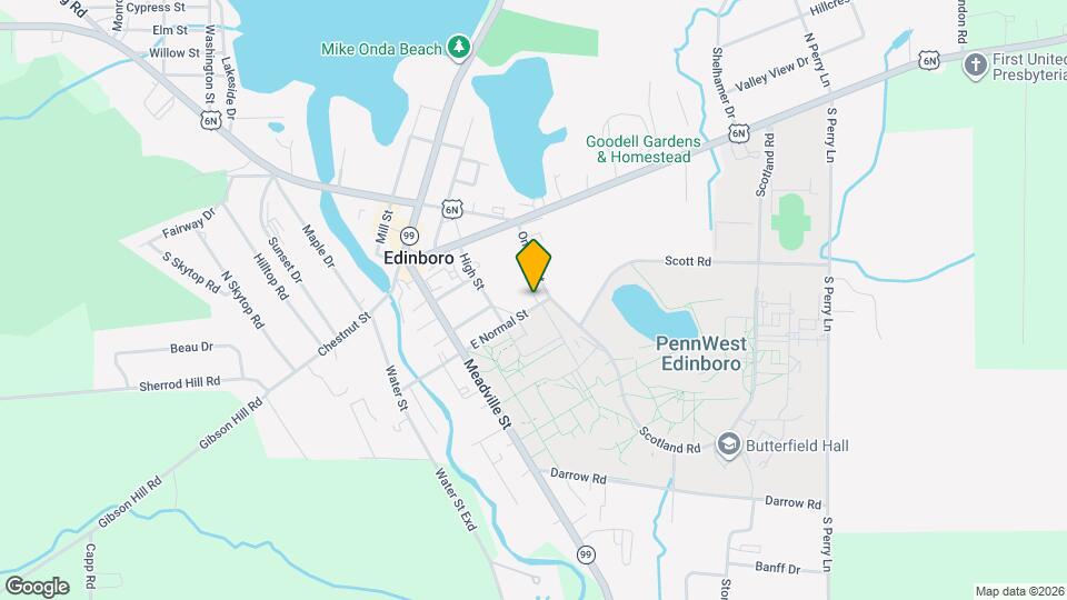 211 E Normal St Mapa y Detalles de la Ubicación