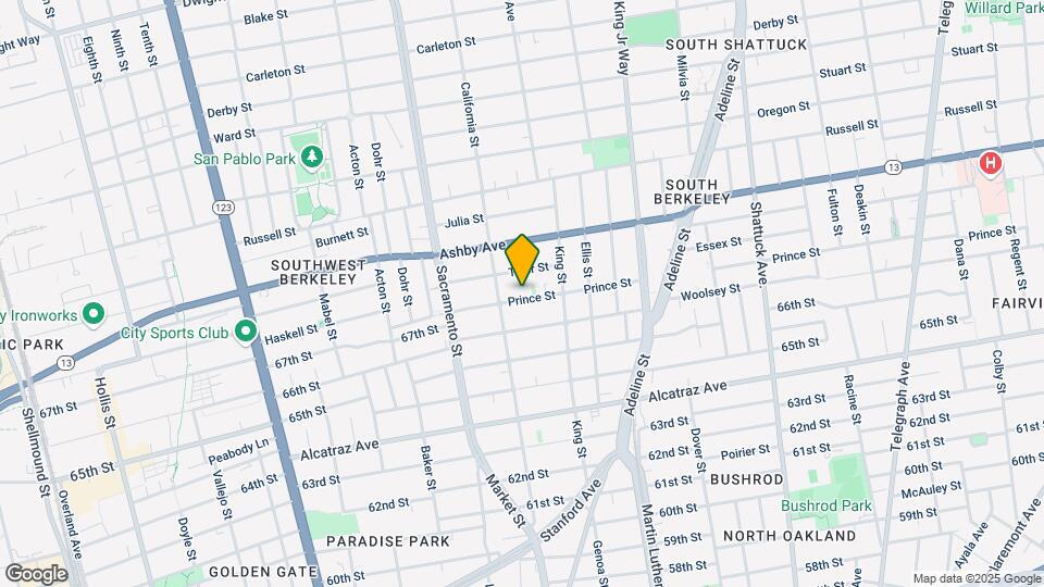 1619 Prince St Map and Location Details
