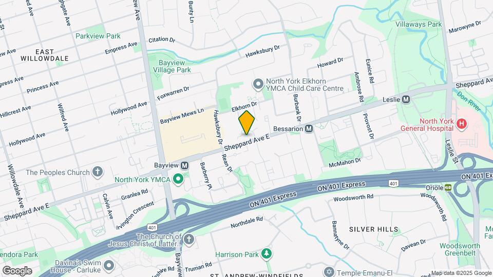 650 Sheppard Ave E Map and Location Details