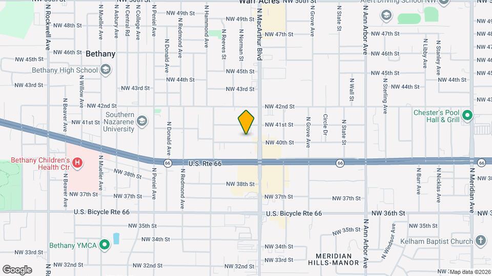 5909 NW 40th St Map and Location Details