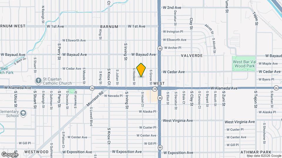 247 S Hazel Ct Map and Location Details