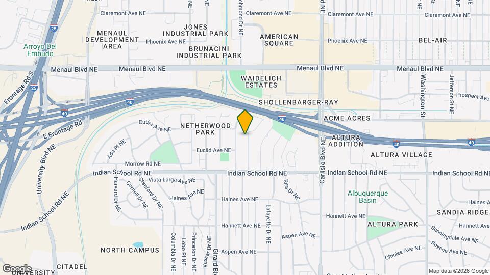 1817 Bryn Mawr Dr NE Map and Location Details