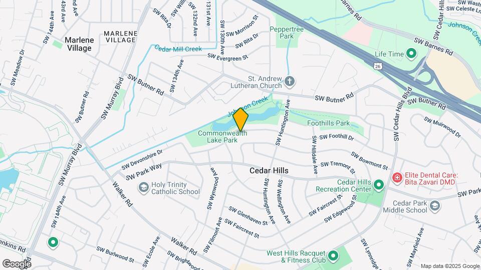 12830 SW Foothill Dr Map and Location Details