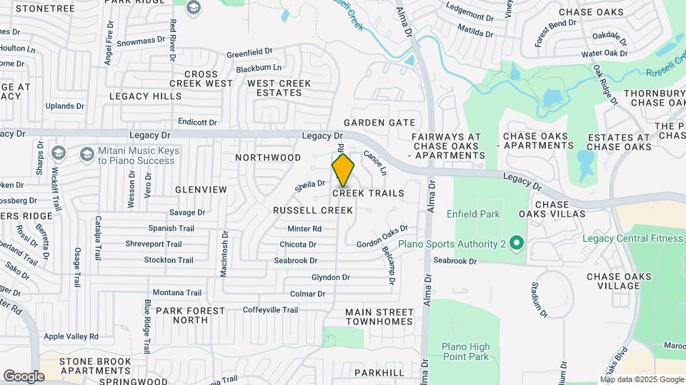 6801 Honey Creek Ln Map and Location Details