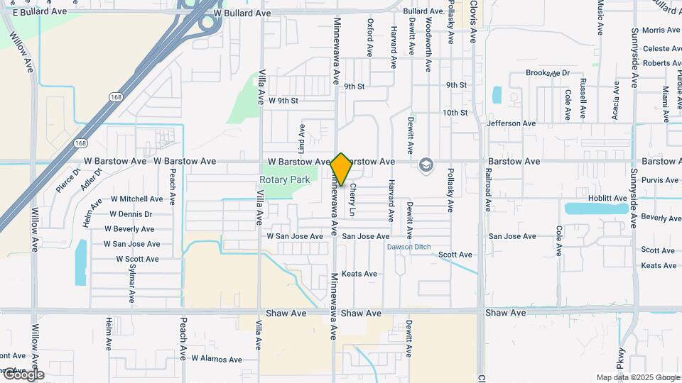 1335 Minnewawa Ave Map and Location Details