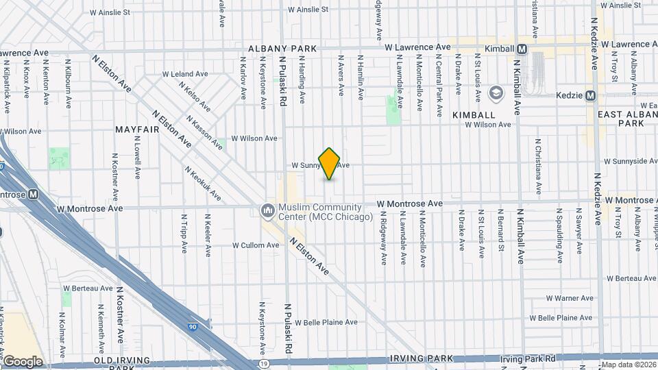 4431 N Springfield Ave Mapa y Detalles de la Ubicación