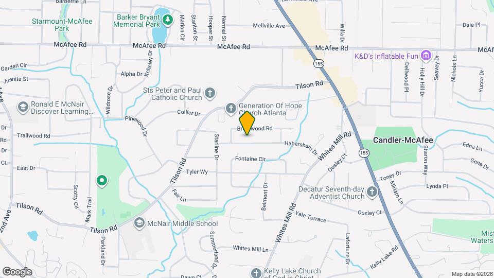 2490 Habersham Dr Mapa y Detalles de la Ubicación