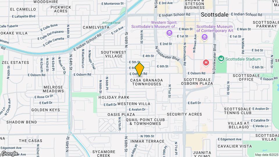 6837 E Osborn Rd Map and Location Details