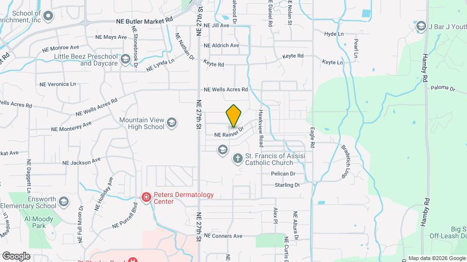 2828 NE Rainier Dr Map and Location Details