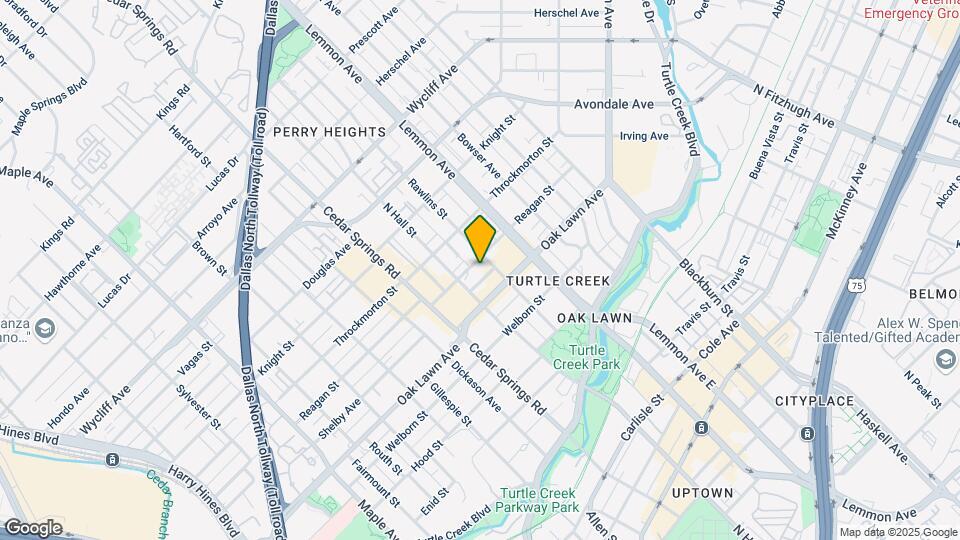 3817 Rawlins St Map and Location Details