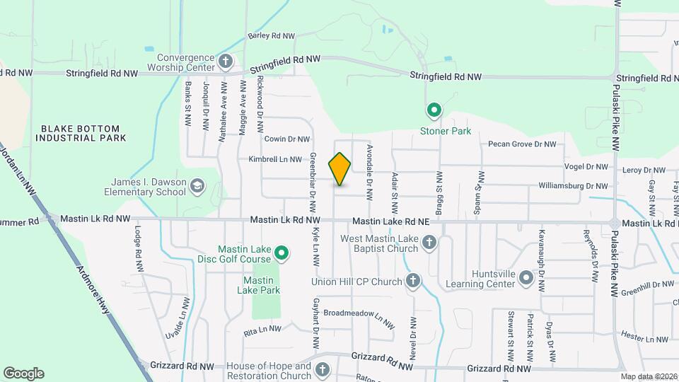 4910 Roebuck Rd NW Map and Location Details