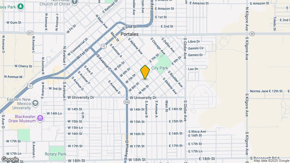 809 S Avenue A Map and Location Details