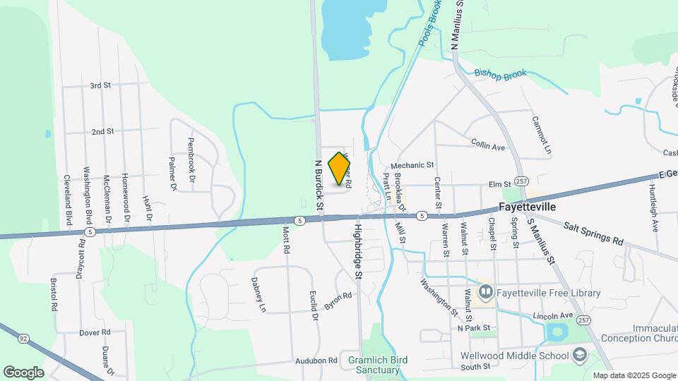 105 Warner Rd Map and Location Details