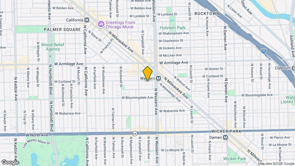 2429 W Cortland St Mapa y Detalles de la Ubicación