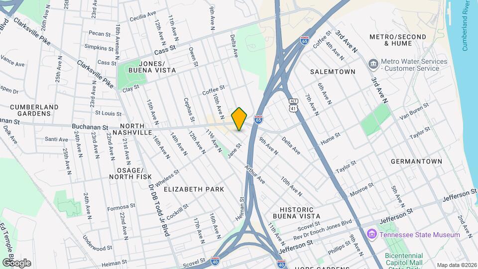 1708 10th Ave N Map and Location Details