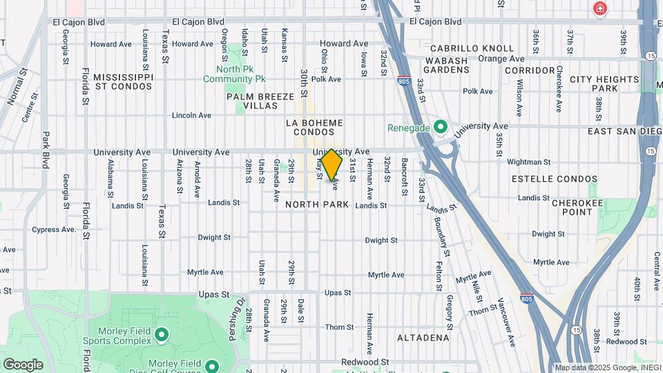 3750 Grim Ave Map and Location Details