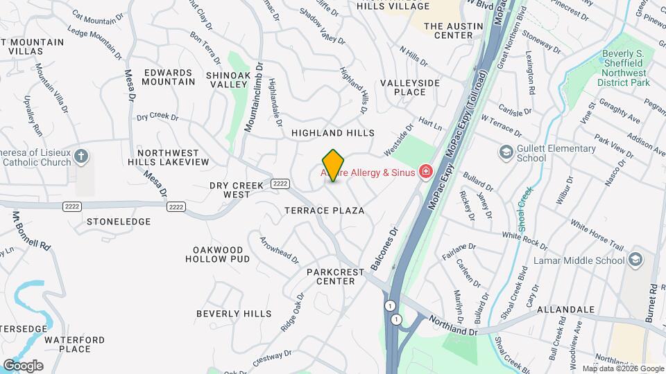 5811 Highland Hills Dr Map and Location Details