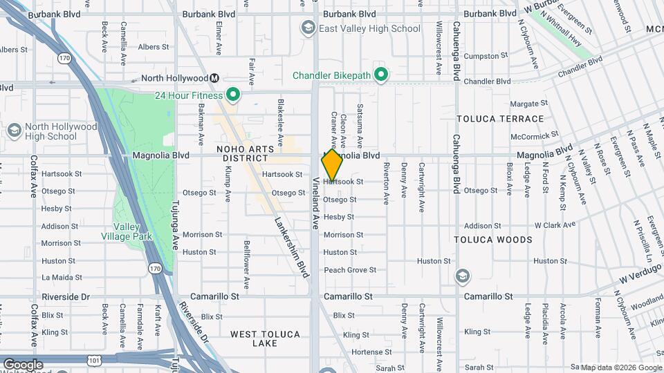 10936 Hartsook St Map and Location Details