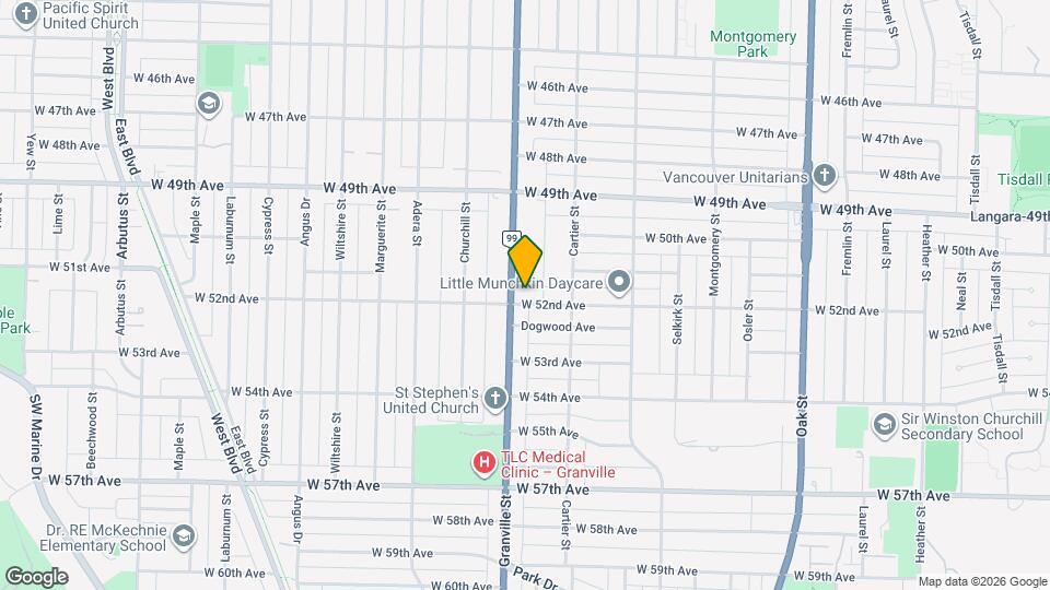 Granville & 52nd Map and Location Details