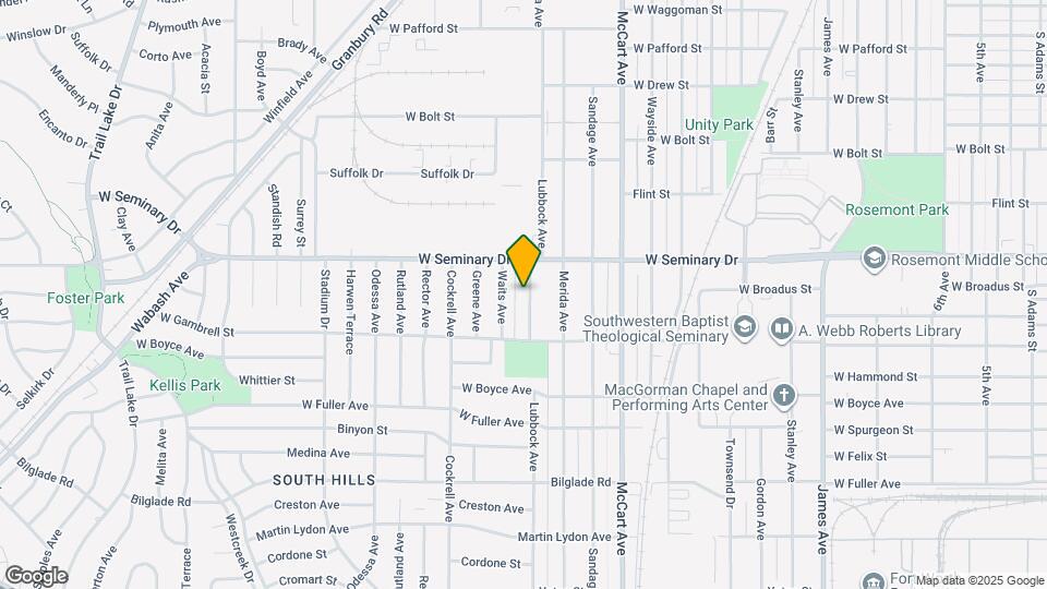 4328 Lubbock Ave Mapa y Detalles de la Ubicación