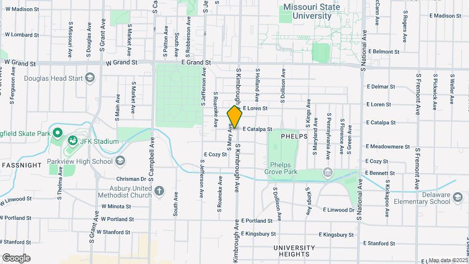 1205 S Kimbrough Ave Mapa y Detalles de la Ubicación