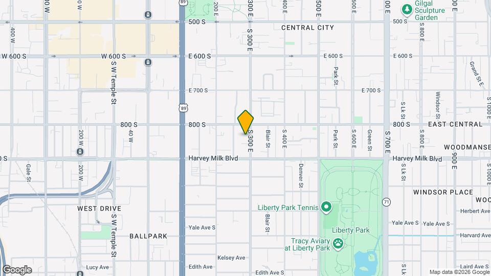 830 S 300 E Map and Location Details