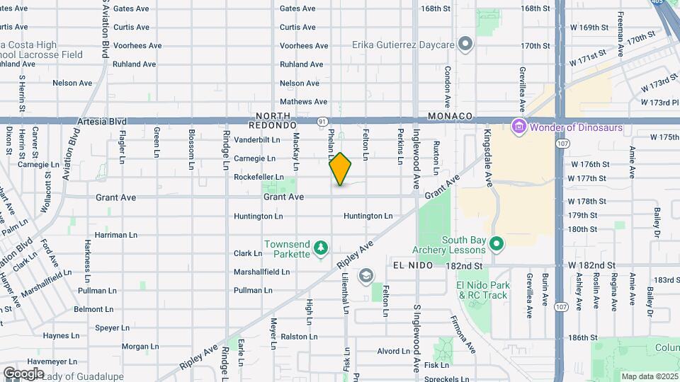 2505 Grant Ave Map and Location Details