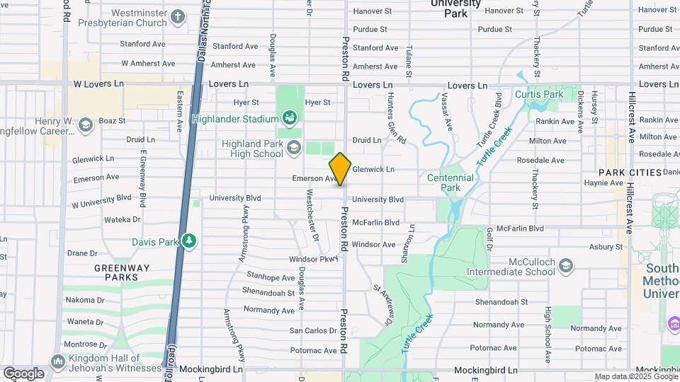 4106 University Blvd Map and Location Details