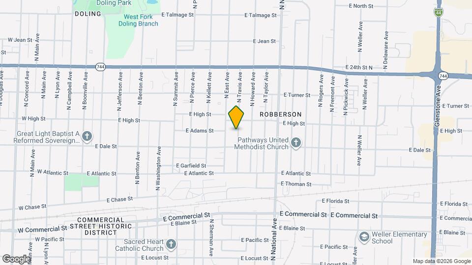 2131 N Travis Ave Map and Location Details