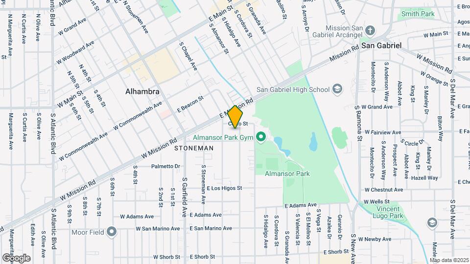 615 S Sierra Vista Ave Map and Location Details