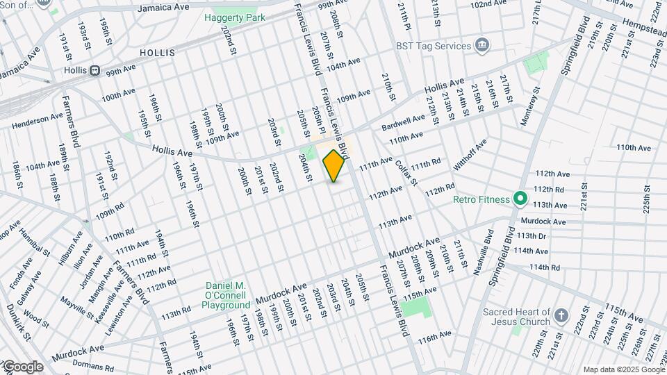 111-15 205th St Mapa y Detalles de la Ubicación