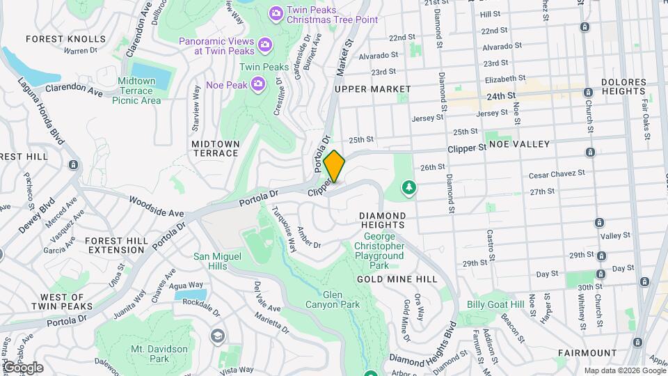 5003 Diamond Heights Blvd Map and Location Details