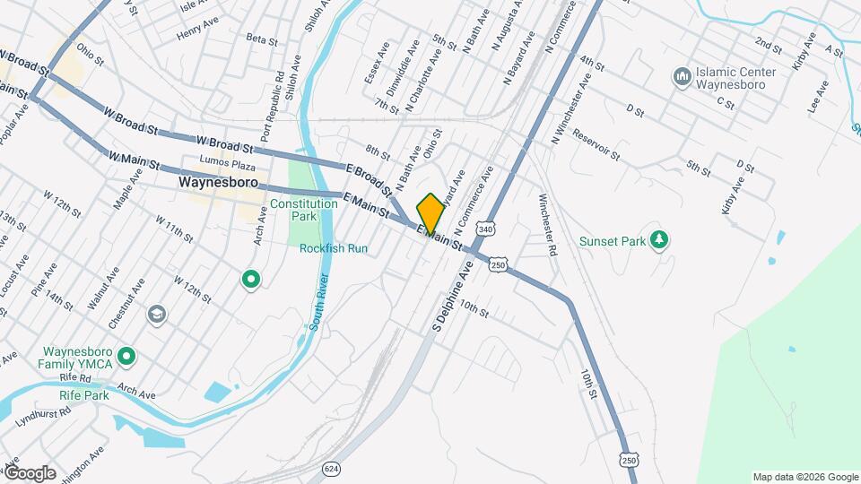 600 E Main St Map and Location Details