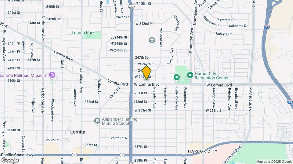1623 Lomita Blvd Map and Location Details