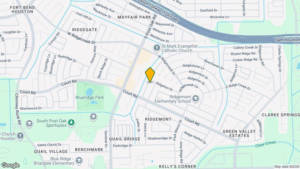 5411 Castlecreek Ln Map and Location Details