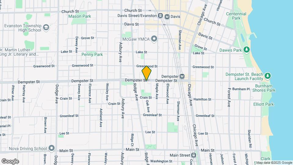 1028 Dempster St Map and Location Details