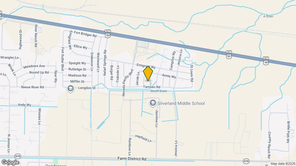 1015 Foster Wy Map and Location Details