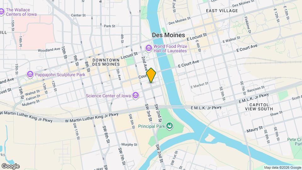 Vine Street Loft Map and Location Details
