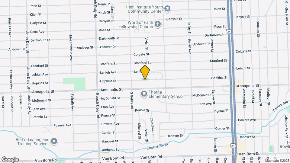 25211 Hopkins St Map and Location Details
