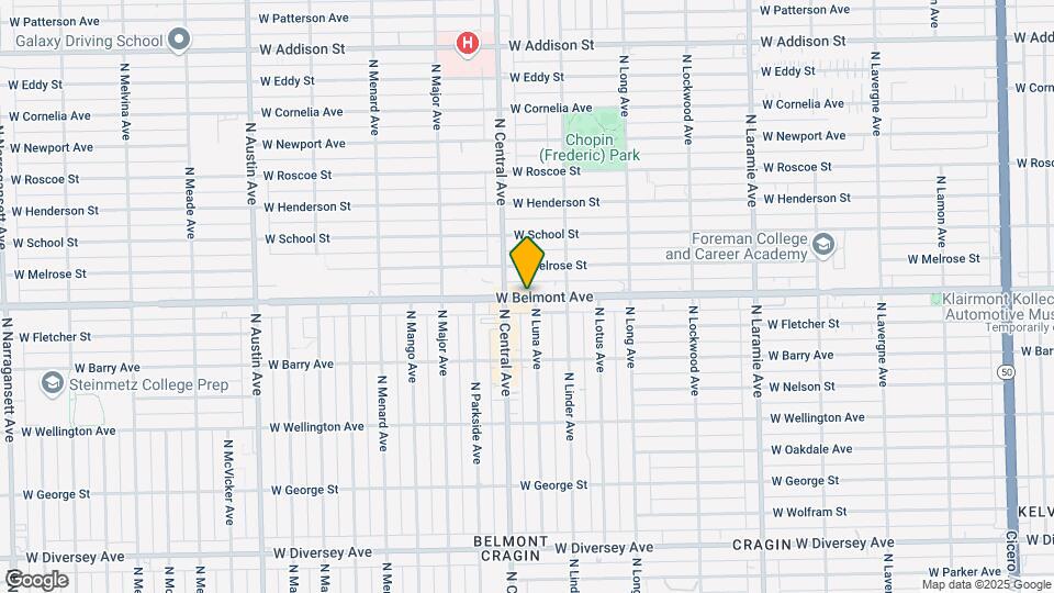 5556 W Belmont Ave Map and Location Details