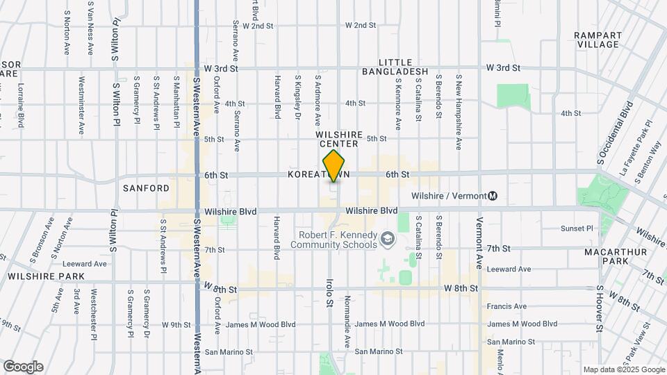 611 Normandie Ave Map and Location Details