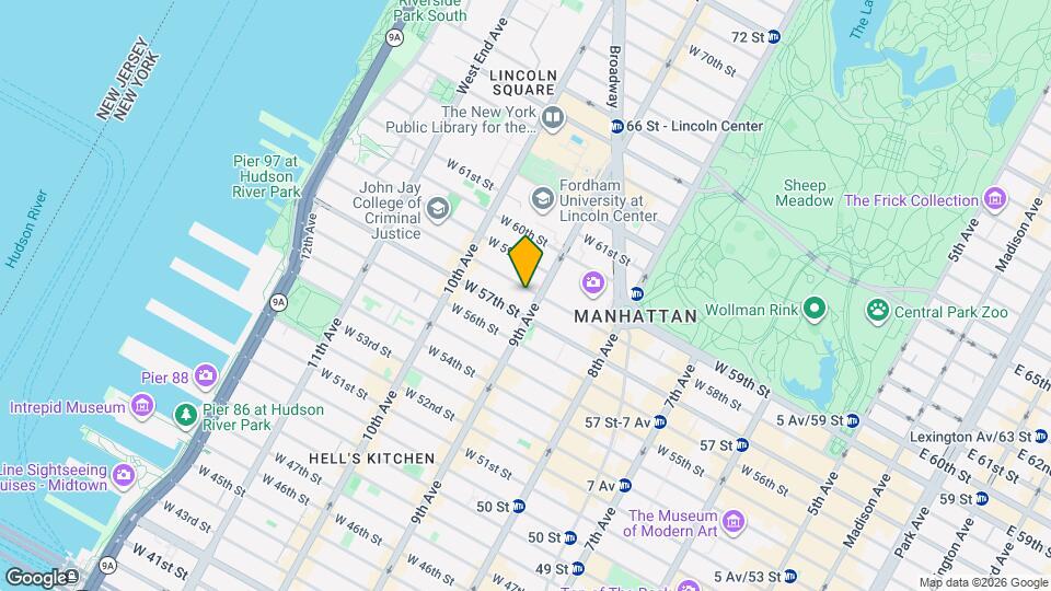 408 W 58th St, Unit ID1461698P Mapa y Detalles de la Ubicación